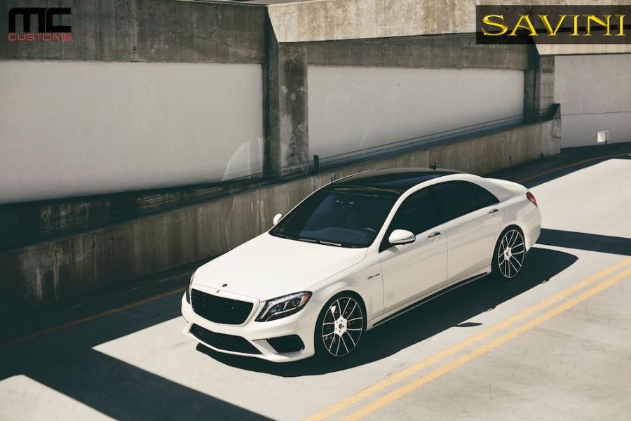  Mercedes-Benz S63 AMG with Savini Wheels 2014 года  (фото 7 из 10)